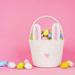 Poschnor Easter Gift Basket Empty With Gift Bags And Ribbons, Easter Bunny Basket, Small Woven Rope Baskets For Organizing, Bask