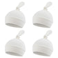 Newborn Hospital Hat Autumn Winter Baby Knot Beanie Baby Boys Girls Hats 0-12 Months (4Pack-White, S)