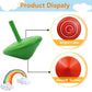 18Pcs Colorful Wooden Spinning Tops Rainbow Gyroscopes Toy Educational Spinning Toy Wood Painted Tops For Family Games Party For