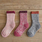 Inobay Baby Boys Girls Socks - 6 Pairs Toddler Thick Warm Seamless Chunky Knit Cotton Socks Kid Cotton Crew Socks (M(3-5T), Girl