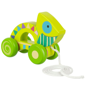 Orange Tree Toys: Pull Along: Crocodile - Wooden Toy, Colorful Wheeled Character, Encourage First Steps, FSC Certified, Toddler 