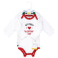 Hudson Baby Infant Boy Cotton Long-Sleeve Bodysuits, Boy First Valentine Easter, 9-12 Months