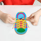 NUOBESTY Shoelace Threading Teaching Toys Learn to Tie Shoelaces Toy Kids Toddlers Fine Motor Skills Toy Early Educational Toys,