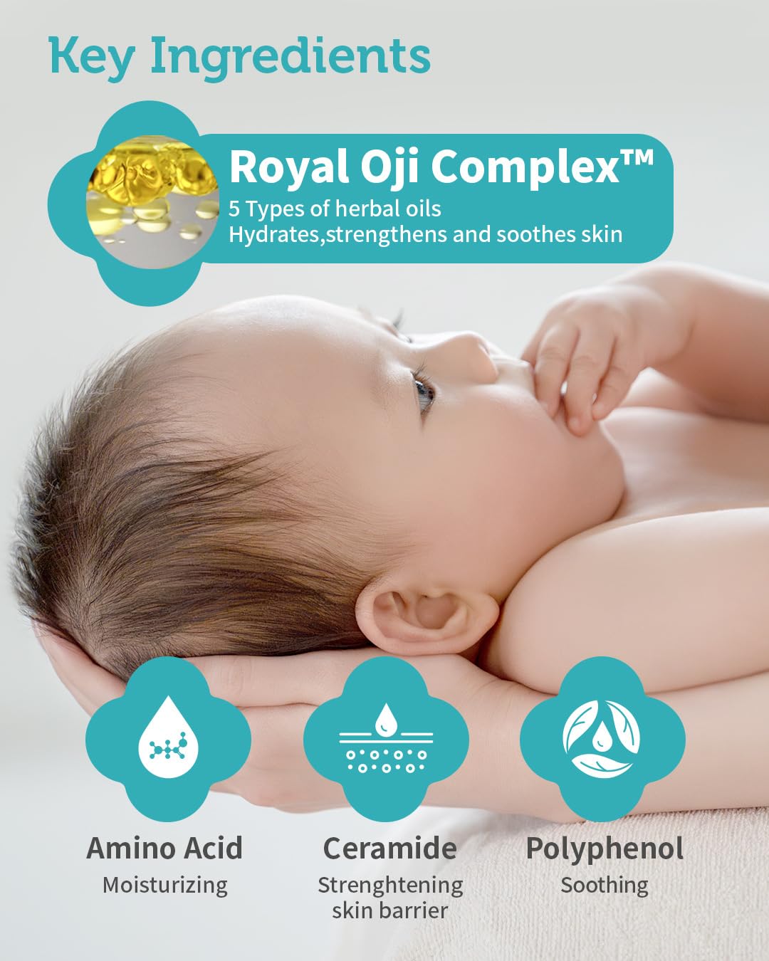 Goongbe Pri-Mmune Shampoo & Bath - Korean Baby Wash - Hypoallergenic Head To Toe Cleanser - Paraben-Free Formula For Sensitive H