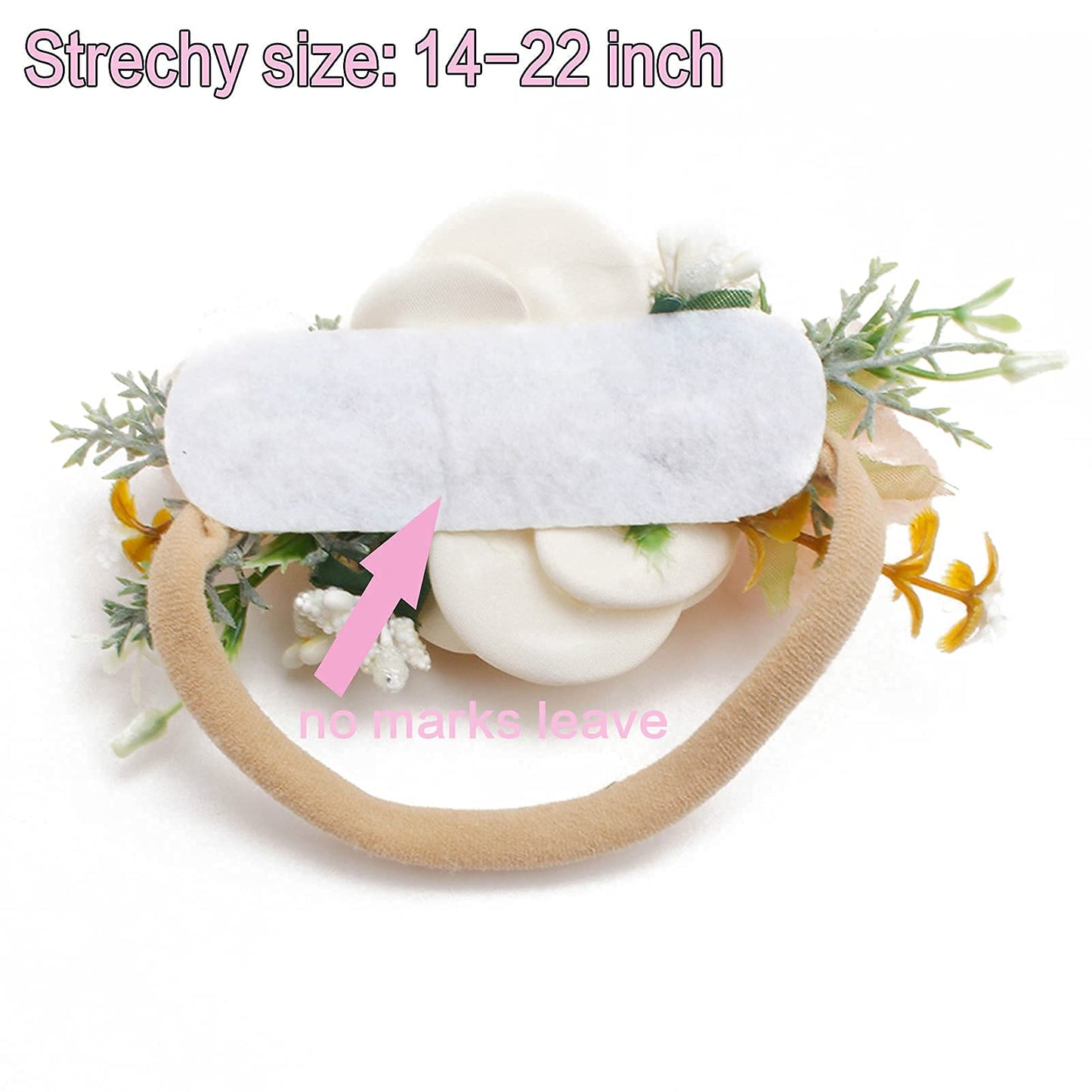 Bfnaagirl Baby Girl Headbands Nylon Flower Elastic Hairbands 3Pcs Hair Accessories Gift For Newborn Infant Toddlers (Ym2)