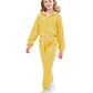 Lolanta Girls Hip Hop Dance Costumes Sequin Jacket And Pants Dance Set Girls Street Dance Casual Wear (Golden, 12-13 Years)
