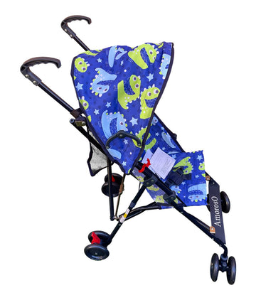 AmorosO Single Umbrella Stroller | Lightweight, Travel-Ready Stroller with EVA Wheels & Sun Protection