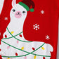 Christmas Llama Ugly Little Boys Girls Long Sleeve Pajamas Cotton Red Xmas Jammies Size 6