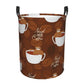 Pevtufa Sloths Need More Coffee Foldable Laundry Basket Organizer,Fabric Clothes Toy Storage Basket Nursery Hamper Storage Bin F