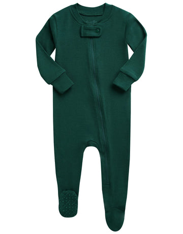 Vaenait Baby Toddler Boys Girls Solid Fotie Pajama Cozy Modal Green 3-6M