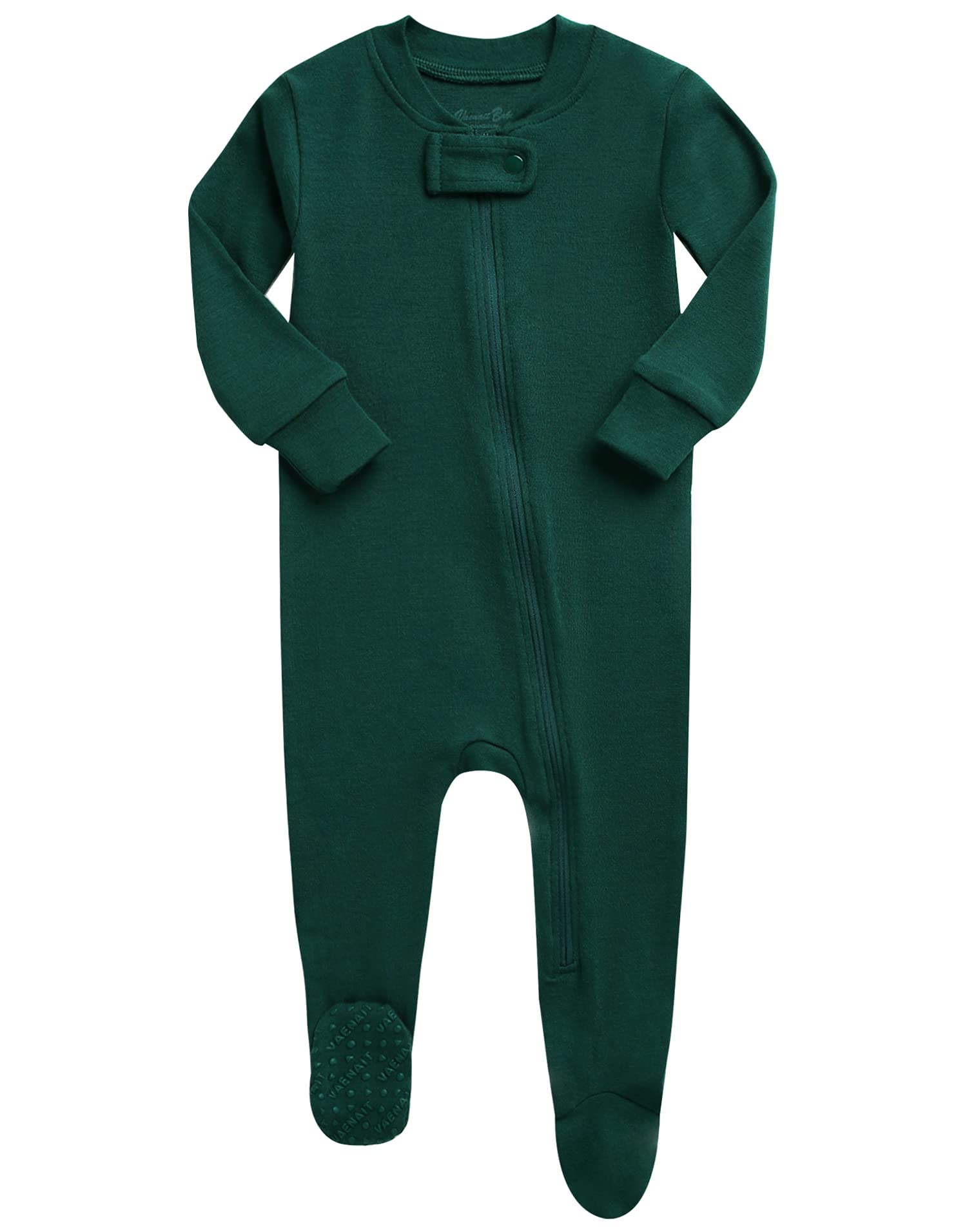 Vaenait Baby Toddler Boys Girls Solid Fotie Pajama Cozy Modal Green 2T