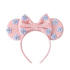 Karett Mouse Ears Bow Headbands, Sparkle Minnie Ears Headband Glitter Hair Band For Party Princess Decoration Cosplay Costume