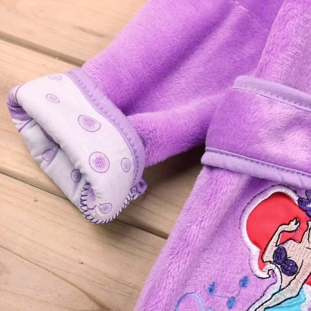 Jung Kook Toddler Baby Boys Girls Cartoon Bathrobe Cape Beach Towel Hoodie Robe Night-Robe