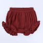 Zfttzymx 3-Pack Baby Girls Ruffle Bloomer Shorts Toddler Cute Cotton Linen Panty Diaper Covers 6-9 Months