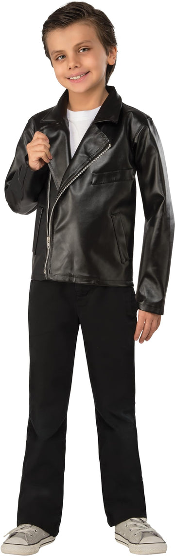Rubie'S Boy'S Grease Jacket Costume, Medium, Black, T-Birds