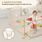 Harppa Baby Gate Playpen Baby Fence For Babies And Toddlers Play Yards For Play Area (56X56X24 Inches)
