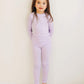 Vaenait Baby Kids Long Sleeve Modal Sleepwear Pajamas 2Pcs Set Modal Lavender M