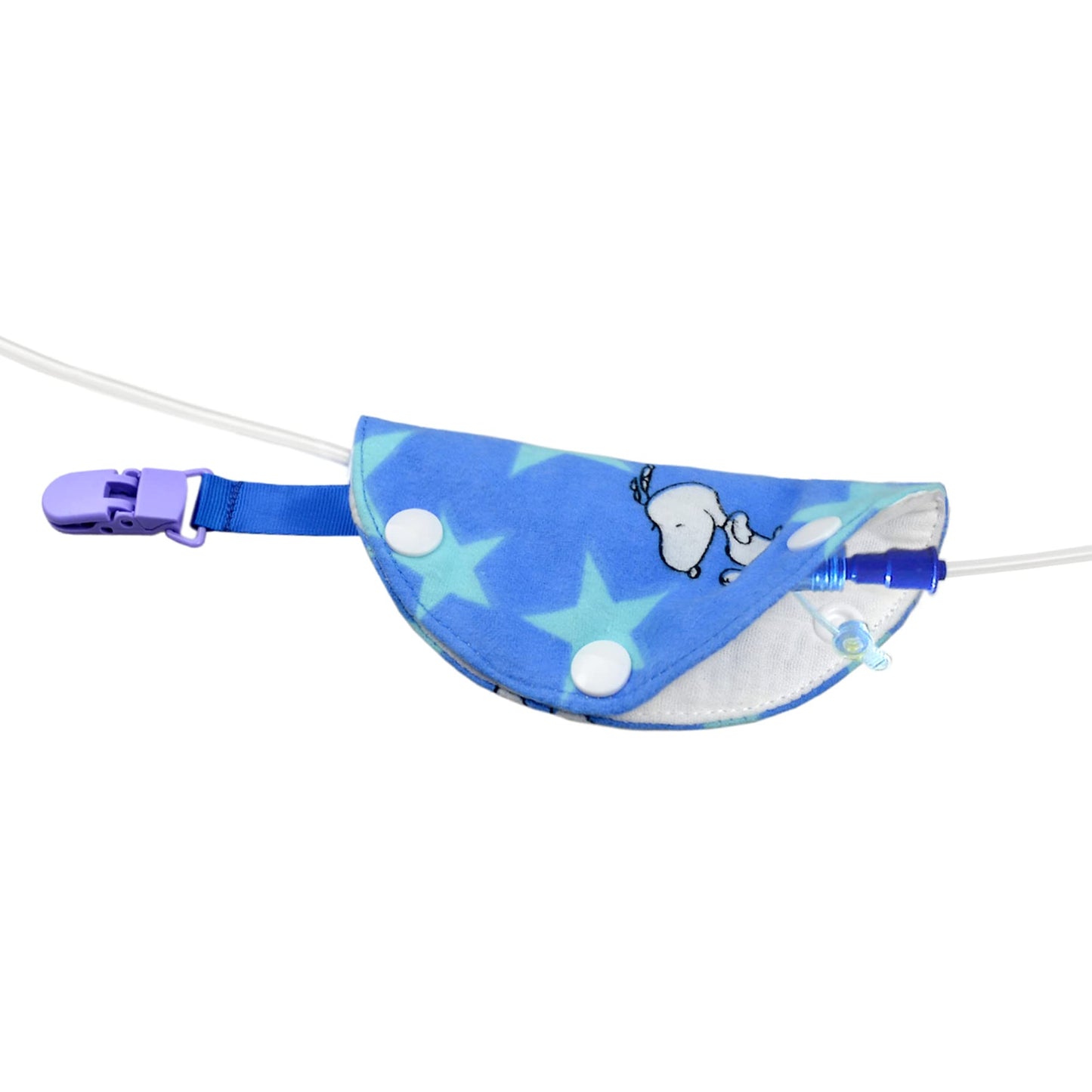 2 Pack Feeding Tube Port Cover With Clip For G-Tube Peg Or J Tube Connection Cover