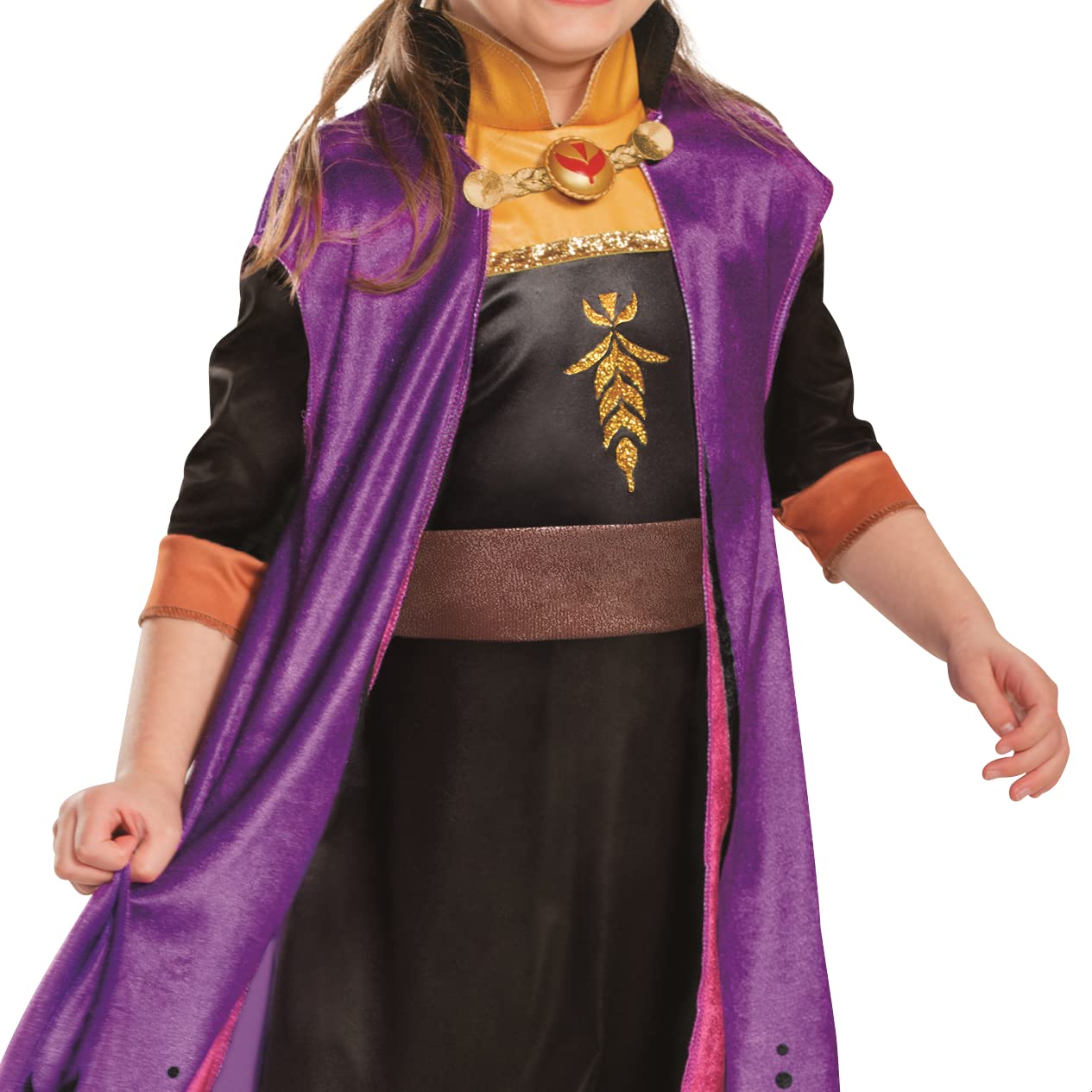 Disguise Disney Anna Frozen 2 Classic Girls' Halloween Costume , Purple, 2T