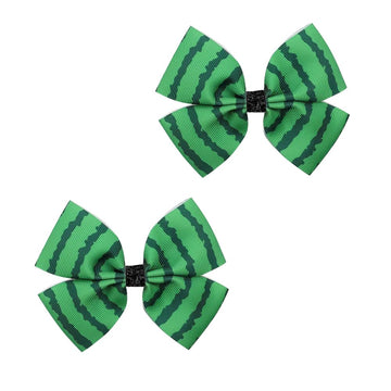 BOENBE LOVED Fruit Hairpin Watermelon Bow Hair Clips Non Slip Hair Clip Fruit Accessories for Women Girls Hair (B5)