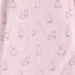 Owlivia Organic Cotton Baby Boy Girl Zip Up Sleep N Play, Footless, Long Sleeve(0-3 Months, Pink Rabbit)