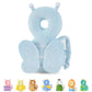 JunNeng Baby Head Protector Backpack, Toddler Fall Head Protection Cushion, Blue Butterfly