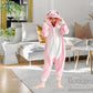 Joyxiam Kids Animal Pig Onesie One Piece Pajamas Halloween Christmas Cosplay Costume Cartoon Pjs (5T