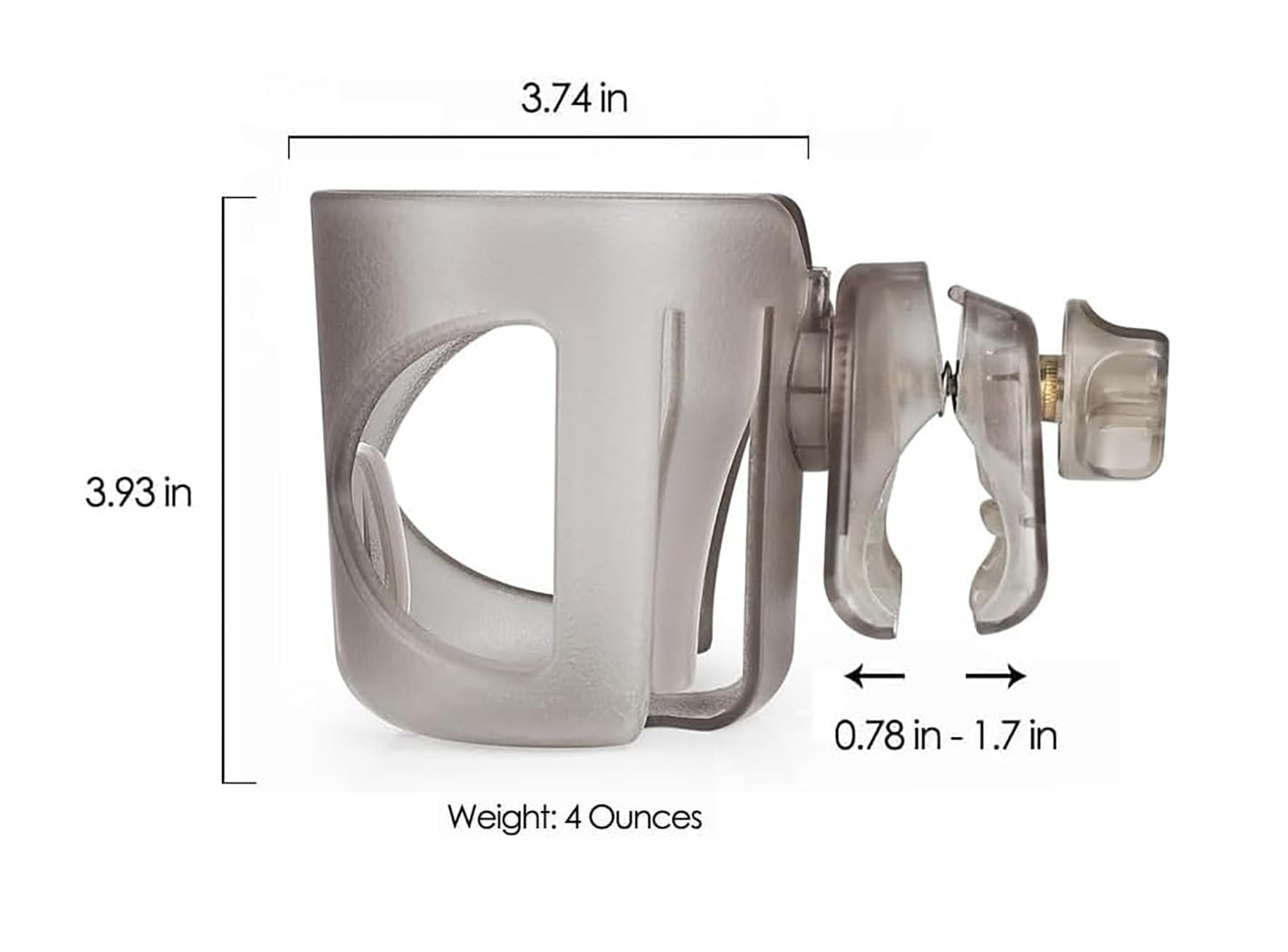 New Stroller, Bicycle, Scooter, Kayak Cup Holder Compatible With Yeti Rambler 10-40 Oz. Models. Super Secure. 360 Degrees Rotata