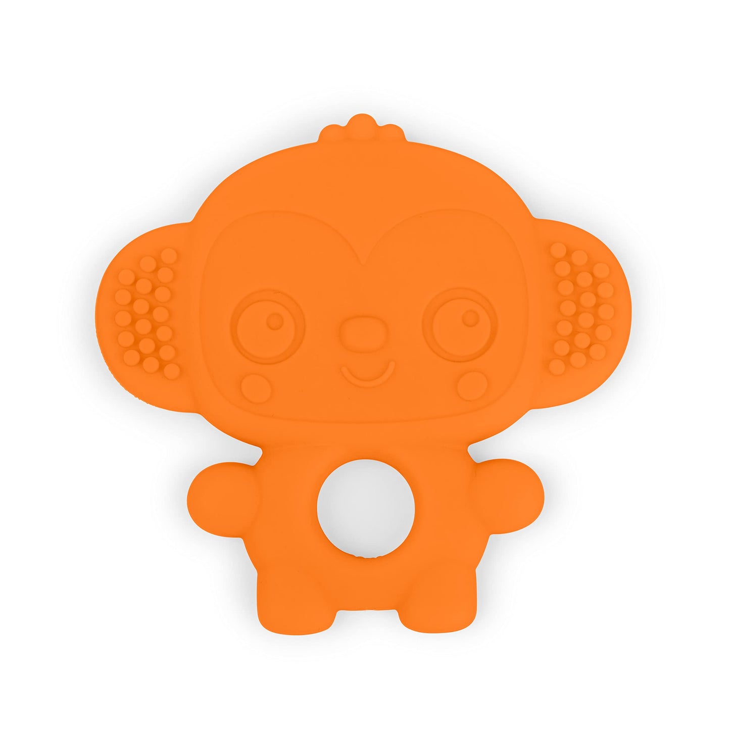 Bright Starts Gummy Buddies 3-Pack Textured Teethers - BPA-Free Elephant, Lion, Monkey - Unisex, 3 Months +