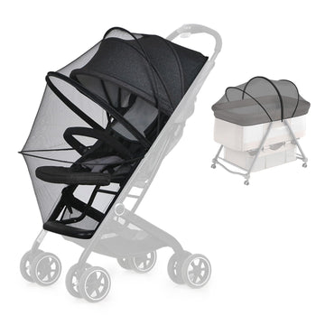 Duomi 2-In-1 Stroller Sun Shade And Mosquito Net Cover - Universal Breathable Baby Cover With Two-Way Zipper For Extender