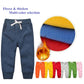 CuteOn Unisex Toddler Jogger Pants Kids Cotton Elastic Waist Winter Baby Sweatpants Pants 3Years Dark Blue