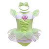 Myrisam Baby Girls Flower Fairy Princess Birthday Bodysuit Romper Tutu Dress Christmas Halloween Costumes W/Headband