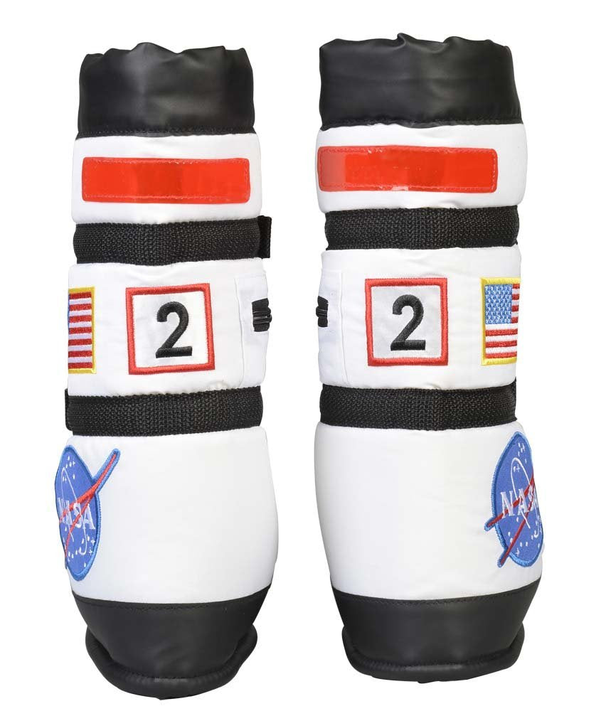 Aeromax Astronaut Boots, Size Small, White, With Nasa Patches