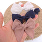12 Pcs Linen Bow Hair Clips For Baby Girls Hair Bows Alligator Clips Accessories Infants Toddler Kids Hairgrips (Assorted B)