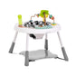 Dream On Me Curio Sit N Seek Baby Activity Center in Grey, 2 in 1 Activity Center and Play Table with 3 Detachable Toys and Musi