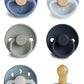 FRIGG Natural Rubber Baby Pacifier 6-Pack Endless Sea | Made in Denmark | BPA-Free (0-6 Months)