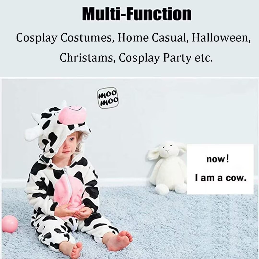 Baby Cow Costumes Unisex Toddler Outfit Halloween Dress Up Romper 12-18 Months