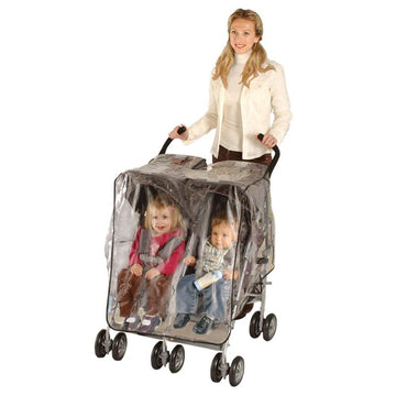 Jeep Side By Side Stroller One Size Weather Shield, White