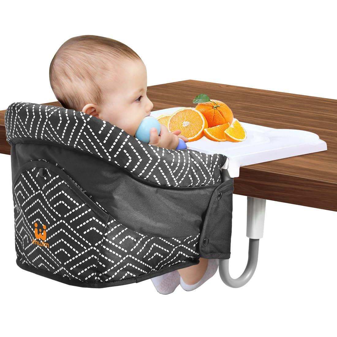 MTWML Hook On High Chair with Tray,Portable Baby High Chair That Attaches to Table,Clip On Fast Table Seat for Babies and Toddle