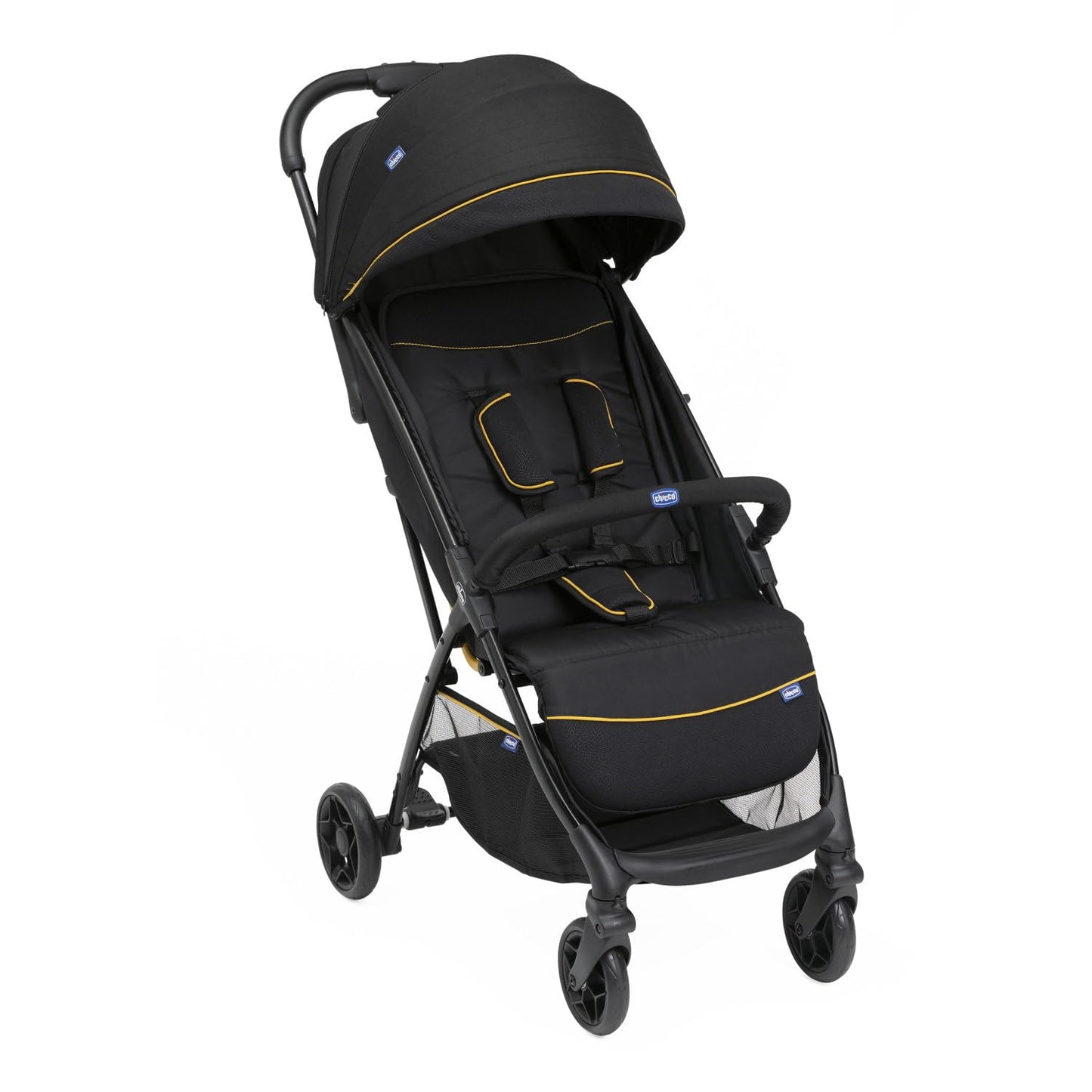 Chicco Glee Black I Compact Easy Foldable Baby Stroller Pram I With Soft Padded Seats I Canopy And Practical Mesh I 05 Years I 