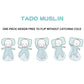 TADO MUSLIN Baby Sleep Sack 2-4 T Baby Wearable Blanket 100% Organic Cotton 0.5 TOG Toddler Sleep Sacks 2- Way Zipper Soft Car 4