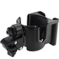 Universal Stroller Cup Holder with Phone Holder, 360Rotatable Bottle Holder with Strong Clip, Accessories for Stroller, Bike, Wh