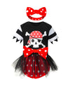 Bakjuno Toddler Baby Gir Halloween Pirate Princess Cosplay Birthday Halloween Christmas Outfit For Infant Romper Jumpsuit With H