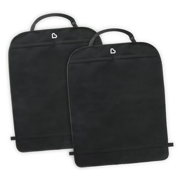Munchkin Back Seat Cover For Kids, Deluxe Kick Mats Car Seat Protector, Black, 2 Pack
