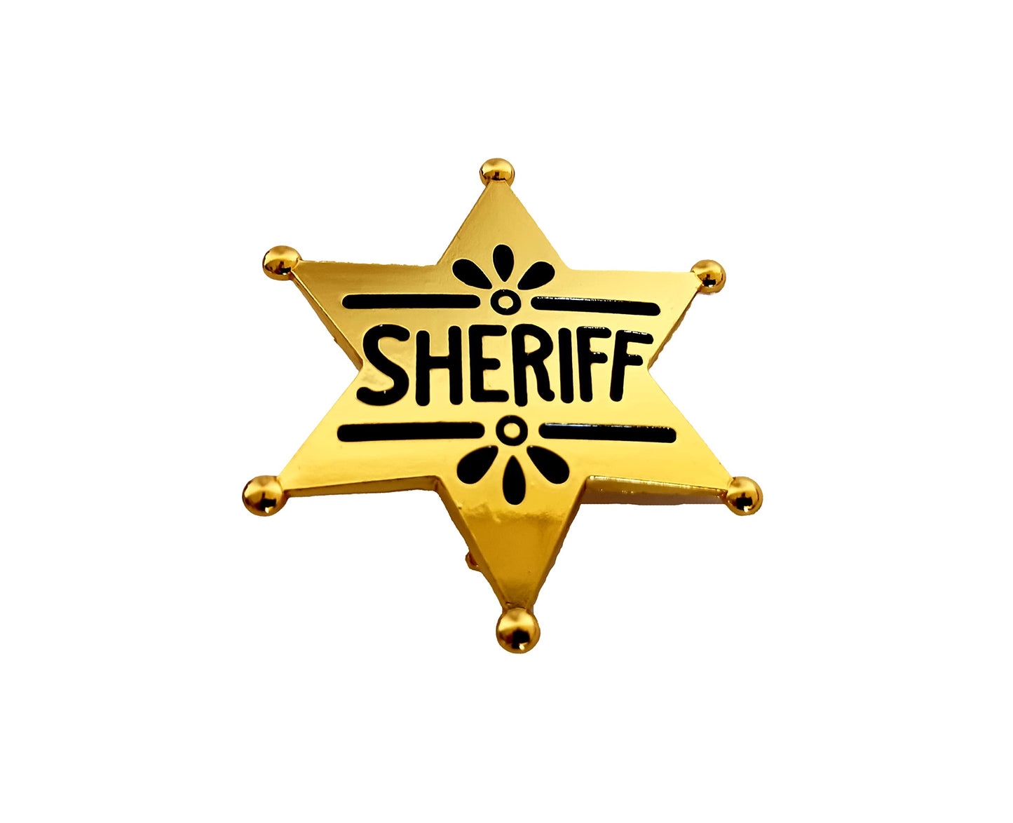 Children'S Cowboy, Sheriff Theme Costume Dress Up Set For Boys And Girls - Cowboy Hat, Bandana And Gold Sheriff Badge (Brown)