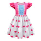 Garperkids Girls Bo Peep Costume For Kids Flutter Sleeve Princess Polka Dot Dress Summer Casual Dress Party Dress Up Children Ou