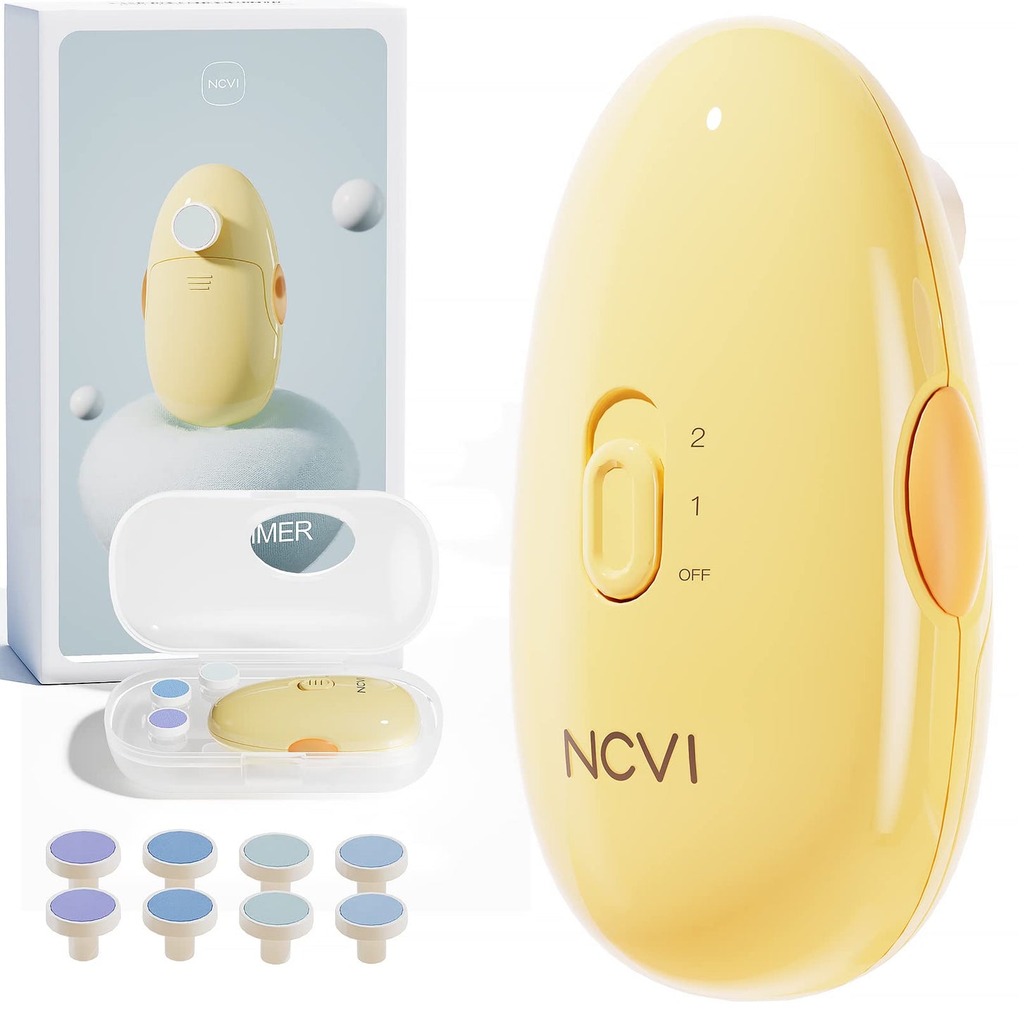 Ncvi Baby Nail Trimmer Electric, Baby Nail File, Safe Baby Nail Clippers, Trim And Polish Set For Newborn Baby Infant Toddler Ki