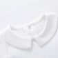 Pureborn Baby Boys Bodysuits Cotton Summer Short Sleeve Peter Pan Collar White 9-12 Months
