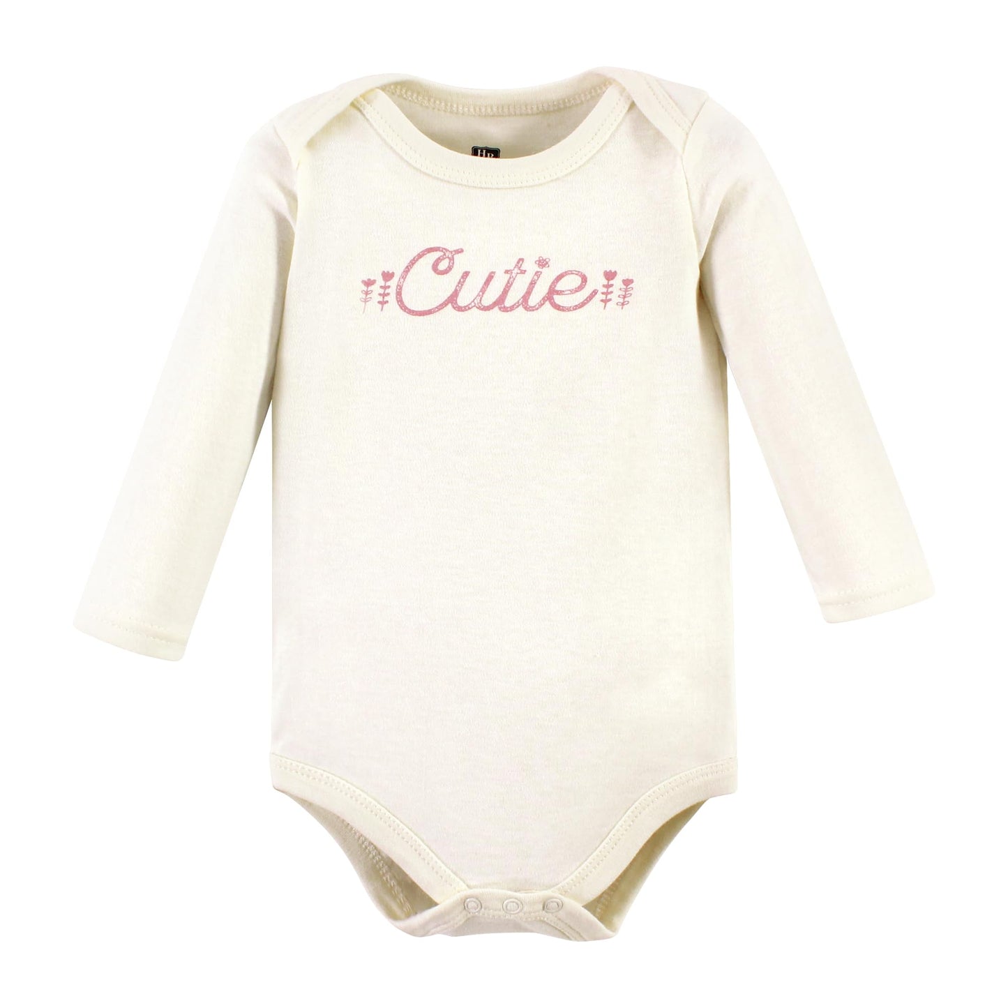 Hudson Baby Unisex Baby Cotton Long-Sleeve Bodysuits, Little Love Flowers 5-Pack, 3-6 Months