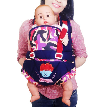 MammaChamp Adjustable Sholder Belt Carry Bags | Kangaroo Baby Carry Bags | Baby Carry Wrap | Front and Back Carrier Position | f